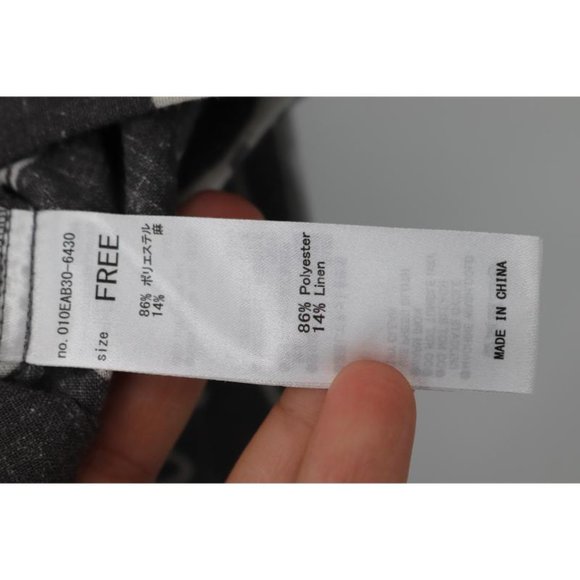 Moussy Shirt Unisex size Free Linen Blend Bandana yin yang dragon‎ Oversized - Picture 7 of 13